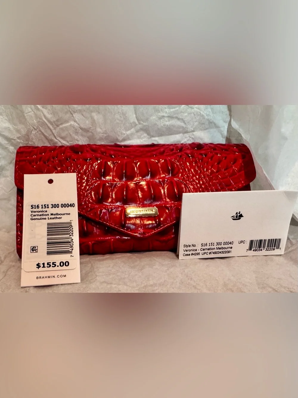 Brahmin Veronica Wallet NWT in Carnation Melbourne